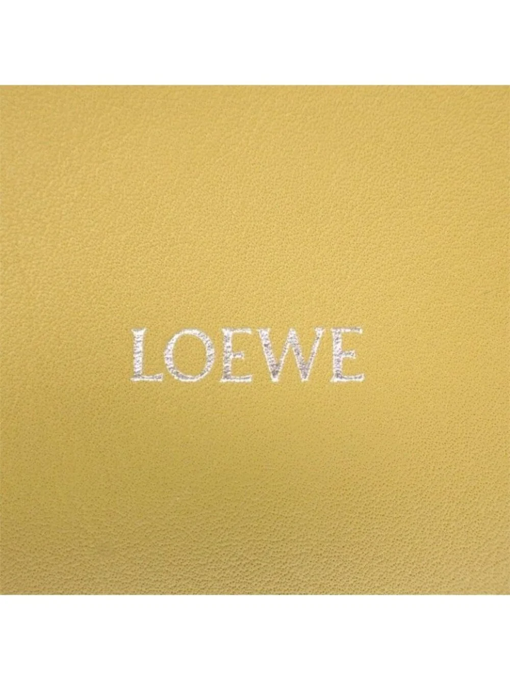 Loewe Flamenco Clutch Mini 2-Way Shoulder Bag Nappacalfskin Yellow Silver